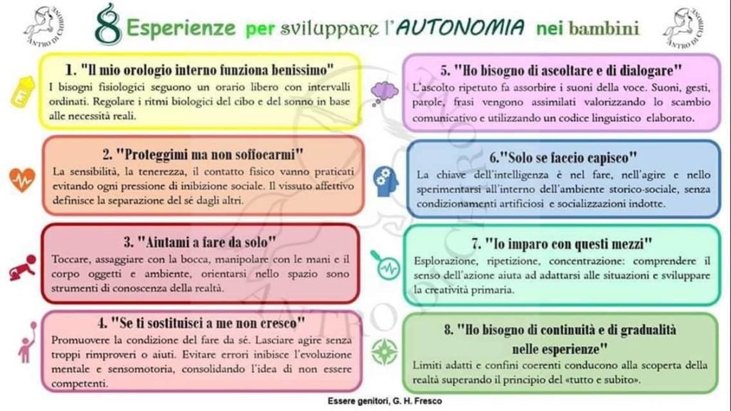 Esperienze Per Sviluppare L Autonomia Nei Bambini Antro Di Chirone